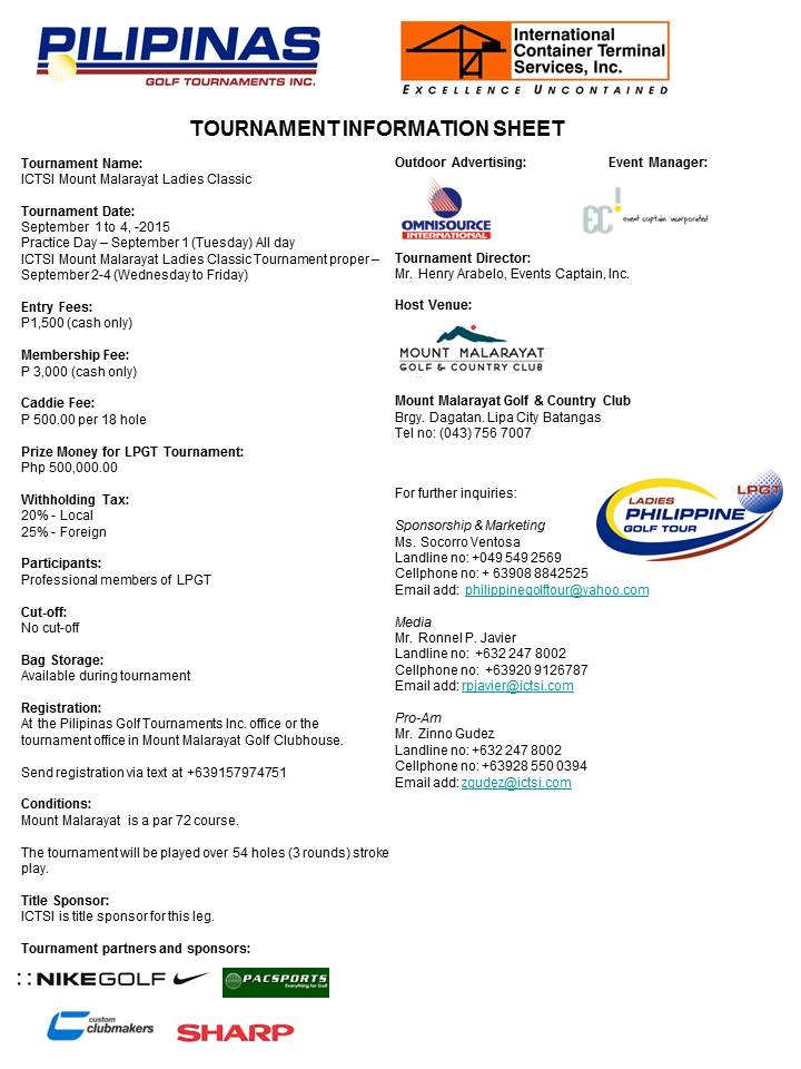 LPGT Mt. Malarayat infosheet 2015