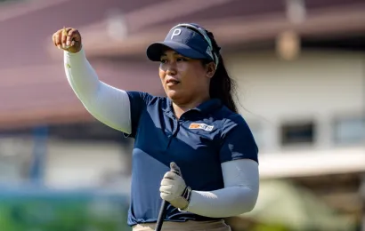 Bisera battles injury, weather to wrest 3-shot lead
