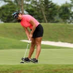 del rosario hole 9 reacted after she misses putt