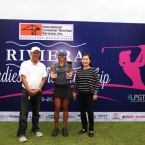 mr.florian conception ,president ,riviera golf and country club,ms abby arevalo,best amateur and champion trophy with ms.nana soriano,pr head ictsi