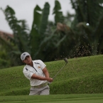 yupaporn in hole 1 bunker