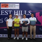 (LR) ms nana soriano ictsi pr head,best amateur isabela miravite,champion pro chihiro ikeda and atty romeo carlos,dir forresthills golf and country club