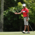 kawinpakorn miss his putt in hole 6